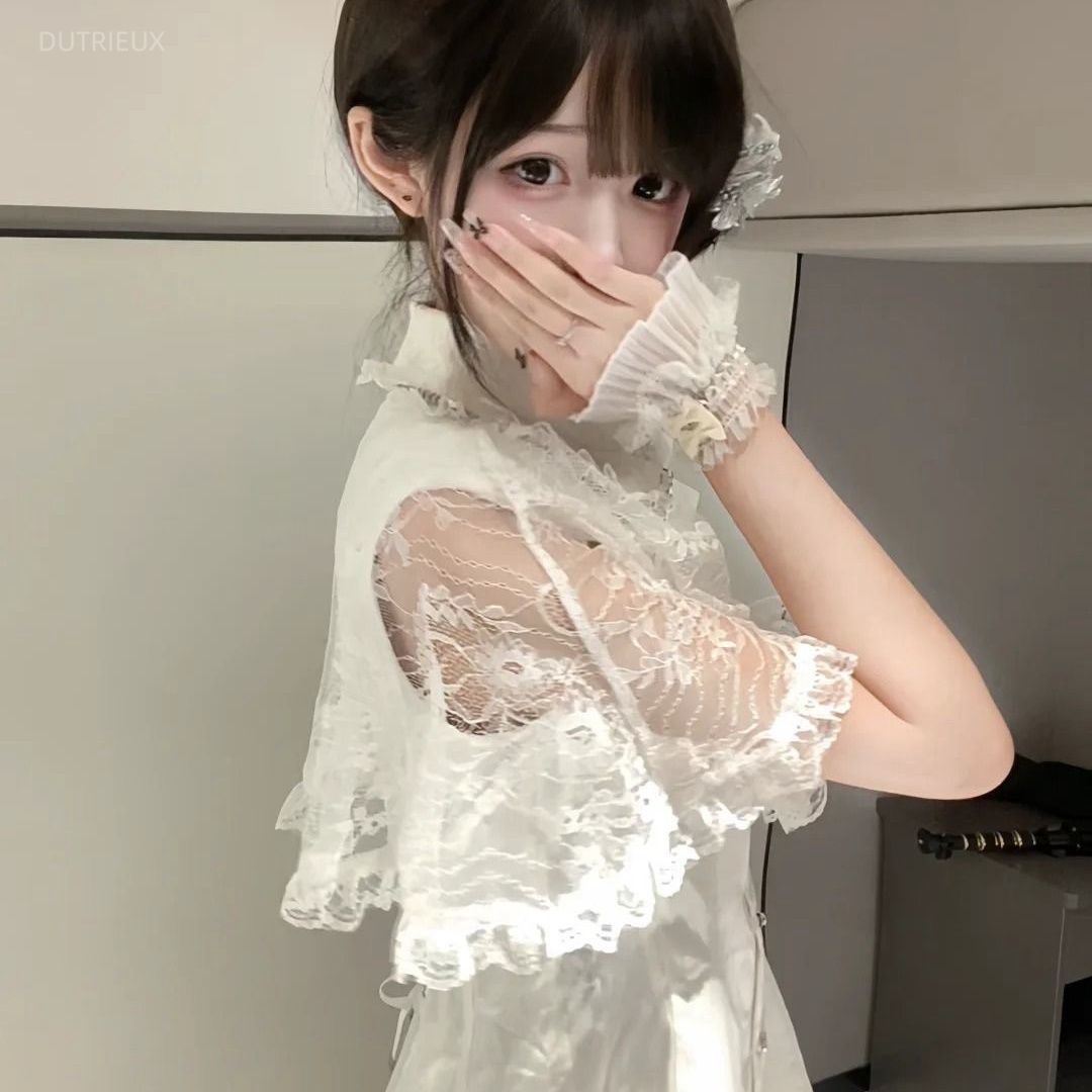 Korean Style A Line Shirt Dress - Vestido Gótico Japonês Estilo Y2K com