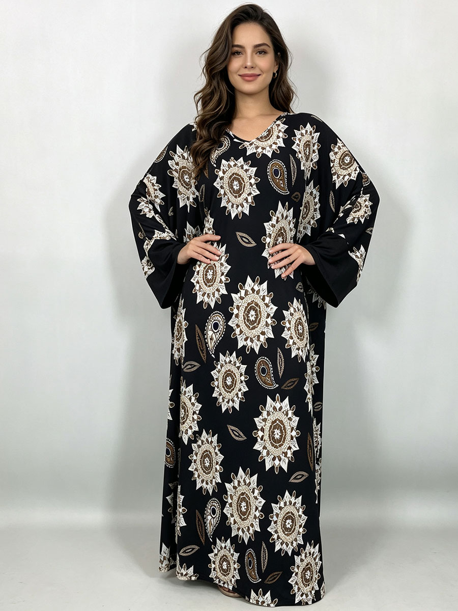 Boho Summer Beach Maxi Dress - Vestido Maxi Plus Size para Mulheres,