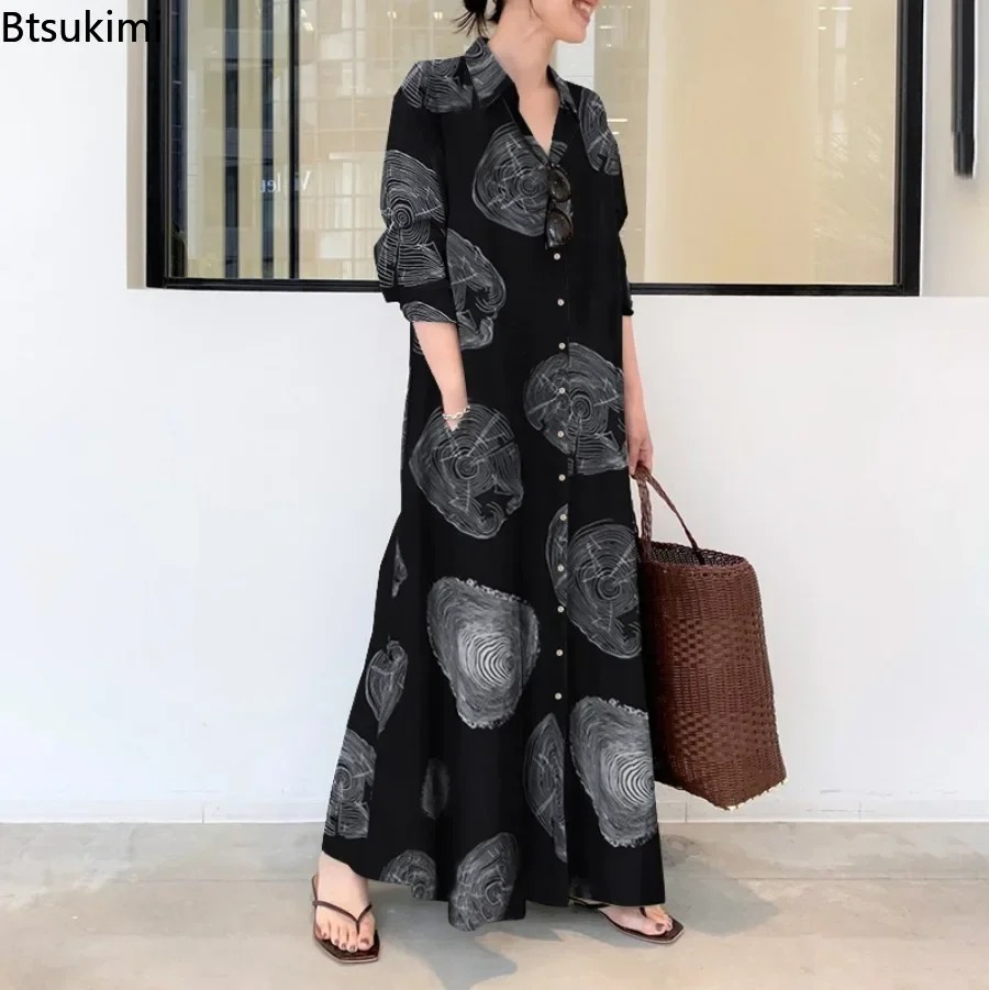 2026 camisa feminina vestido s - Casual Loose Linen Shirt Dress avaliação e preço
