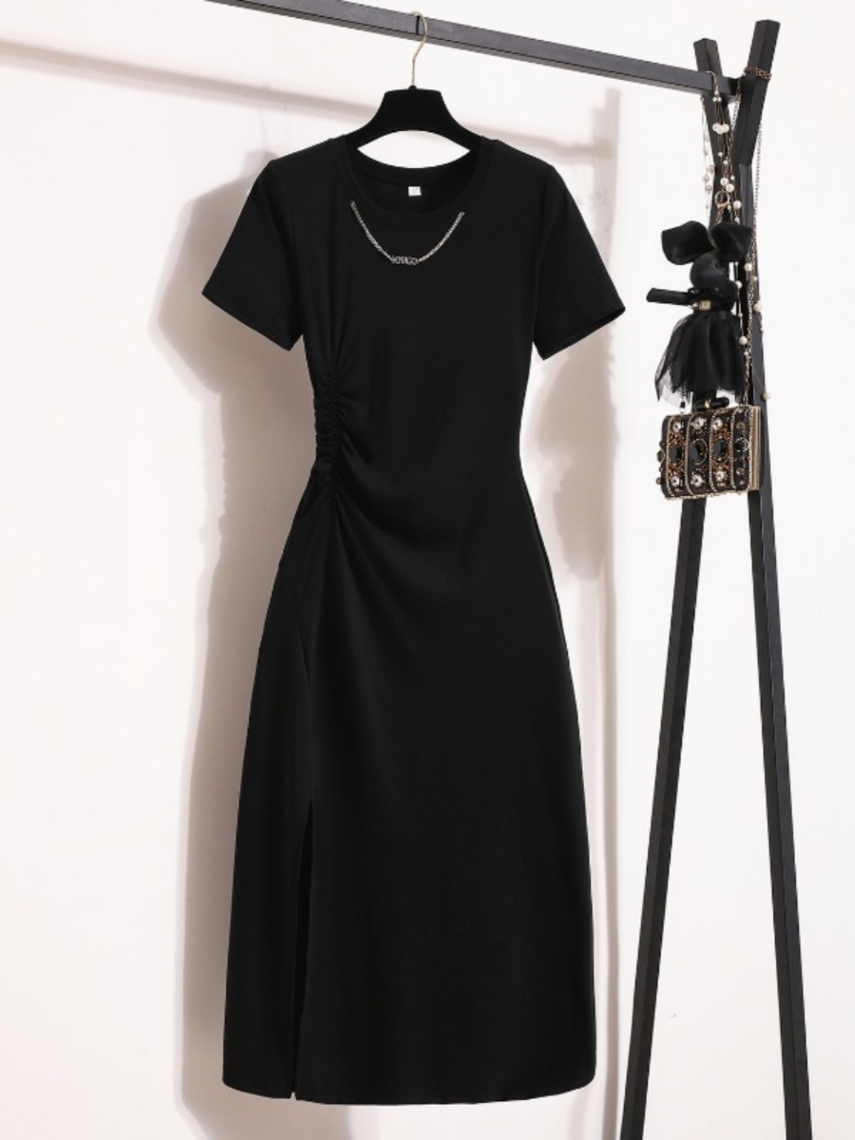 Vestido Casual Elegante de Man - Korean Style A Line Shirt Dress avaliação e preço