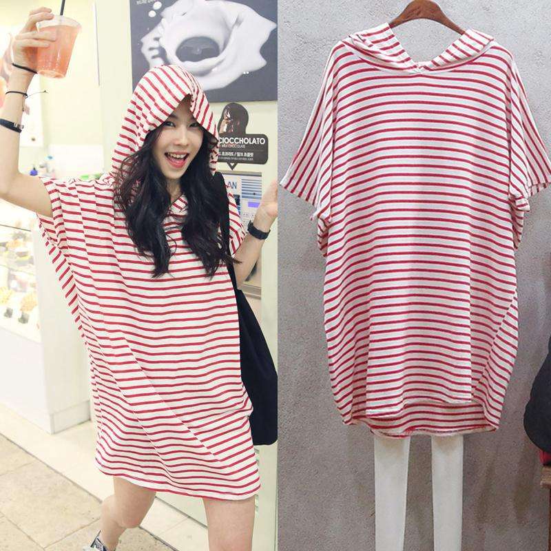 Vestido T-Shirt Solto com Mang - Korean Style A Line Shirt Dress avaliação e preço