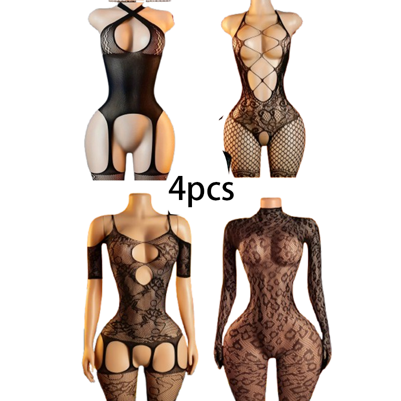 Conjunto de Lingerie Sexy de 4 - Lingerie avaliação e preço