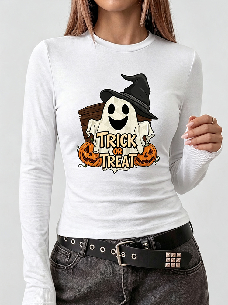 Camiseta Feminina de Manga Lon - Blouses avaliação e preço