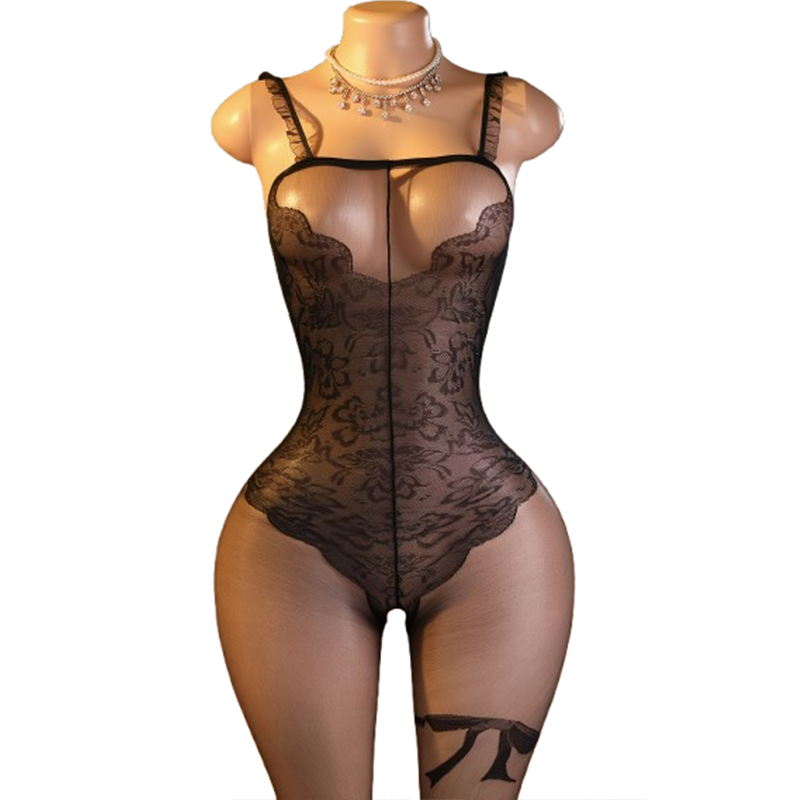 1 x Sensual body de renda pret - Lingerie avaliação e preço